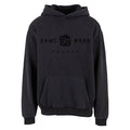 GAME-WORN® Hockey Age Washed Sideline Hoodie - Charred Black and Black