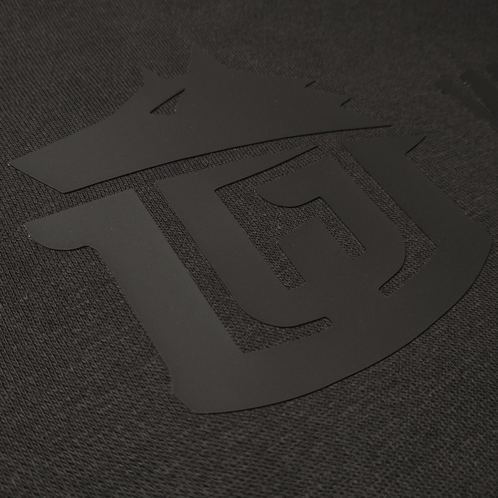 GAME-WORN® Hockey Age Washed Sideline Hoodie - Charred Black and Black