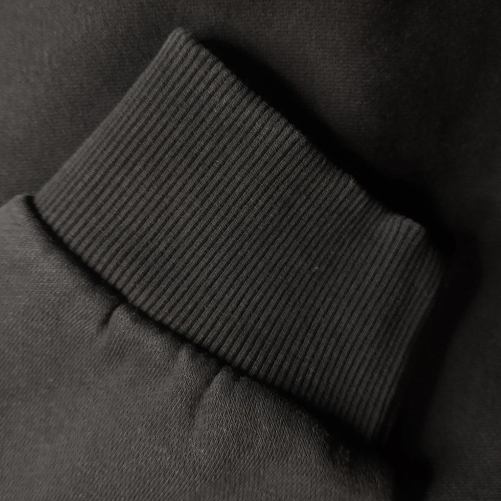 GAME-WORN® Hockey Age Washed Sideline Hoodie - Charred Black and Black