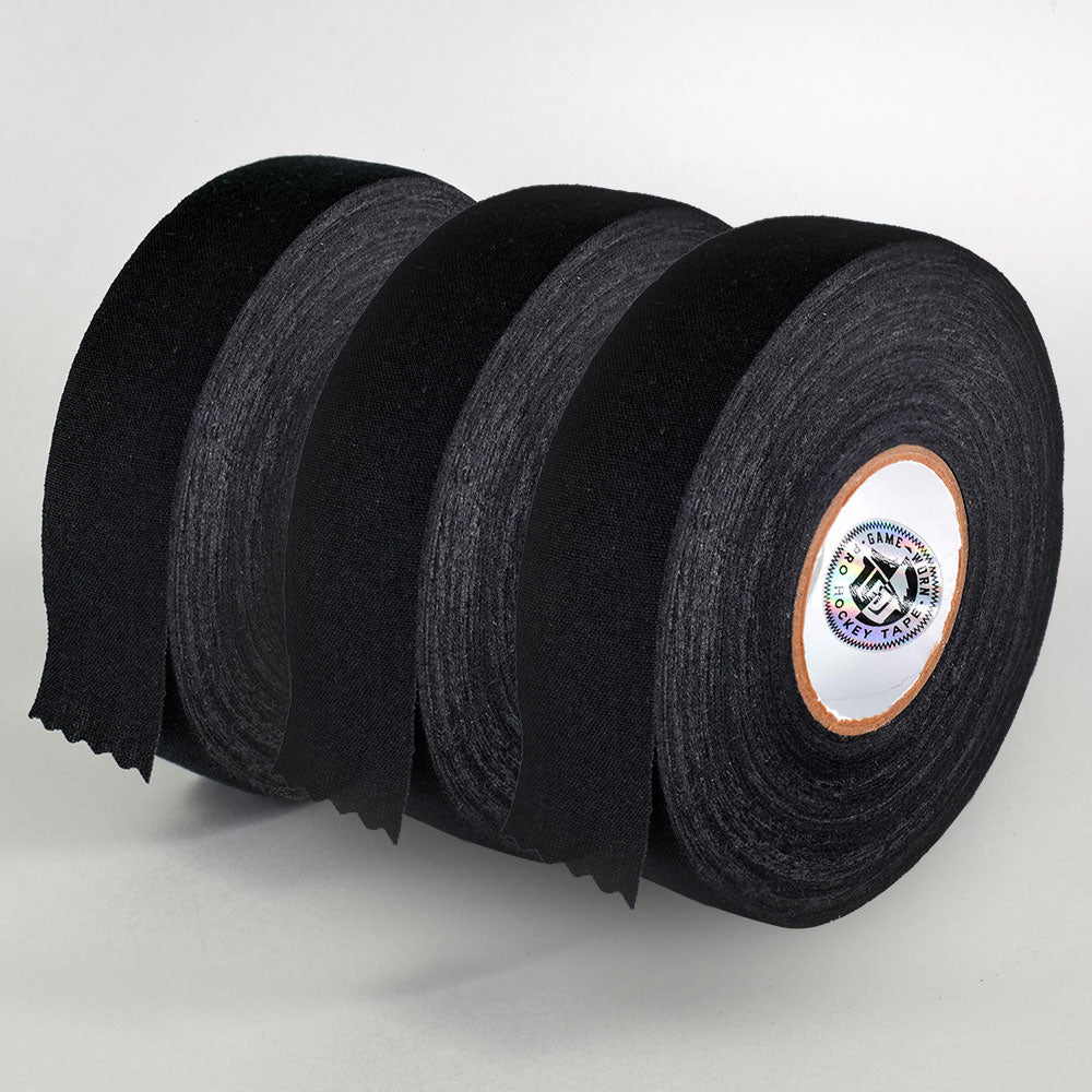 GAME-WORN® Traditional Black Ice Hockey Stick Tape Three Rolls