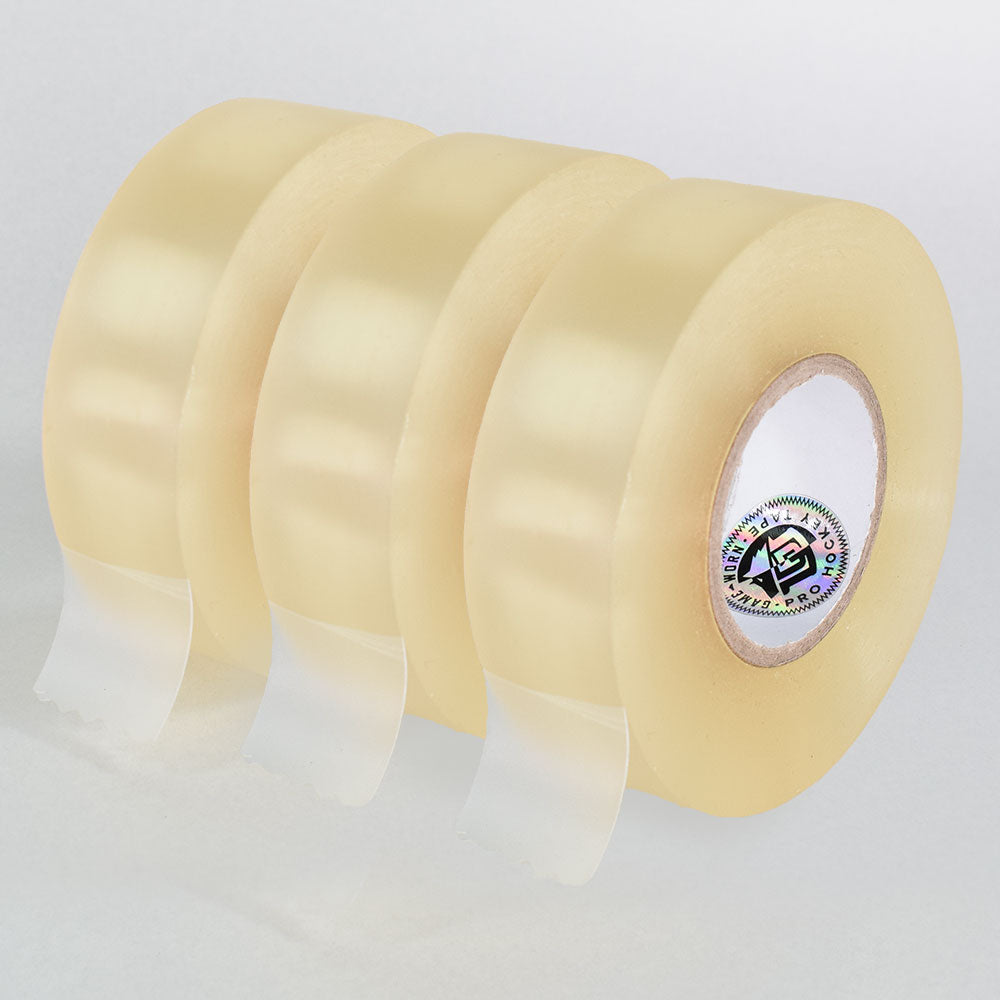 GAME-WORN® Classic Clear Ice Hockey Leg Tape Three Rolls