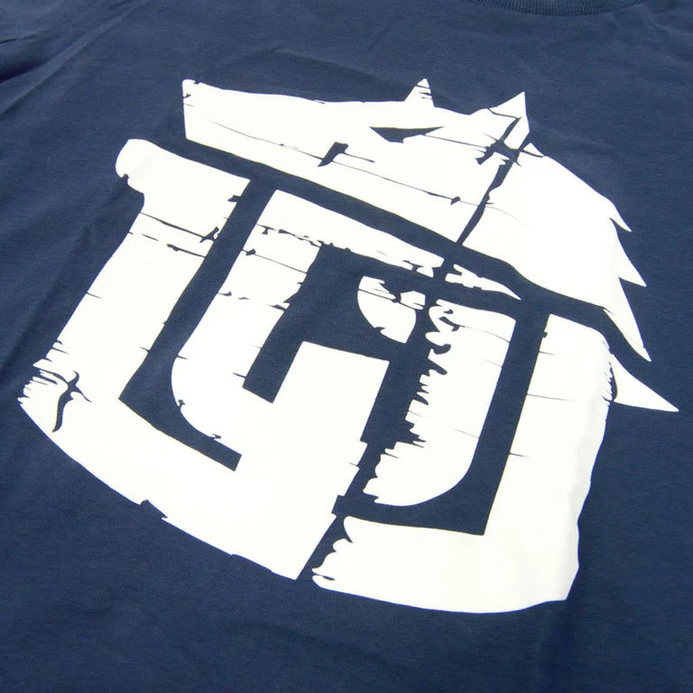 GAME-WORN® T-Shirt G-W Print Vintage Navy & White