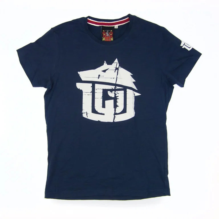 GAME-WORN® T-Shirt G-W Print Vintage Navy & White
