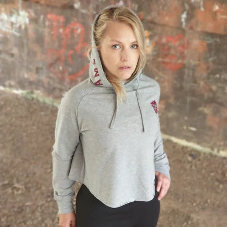 Ladies GAME-WORN Rough Cut Cropped Work Out Hoodie