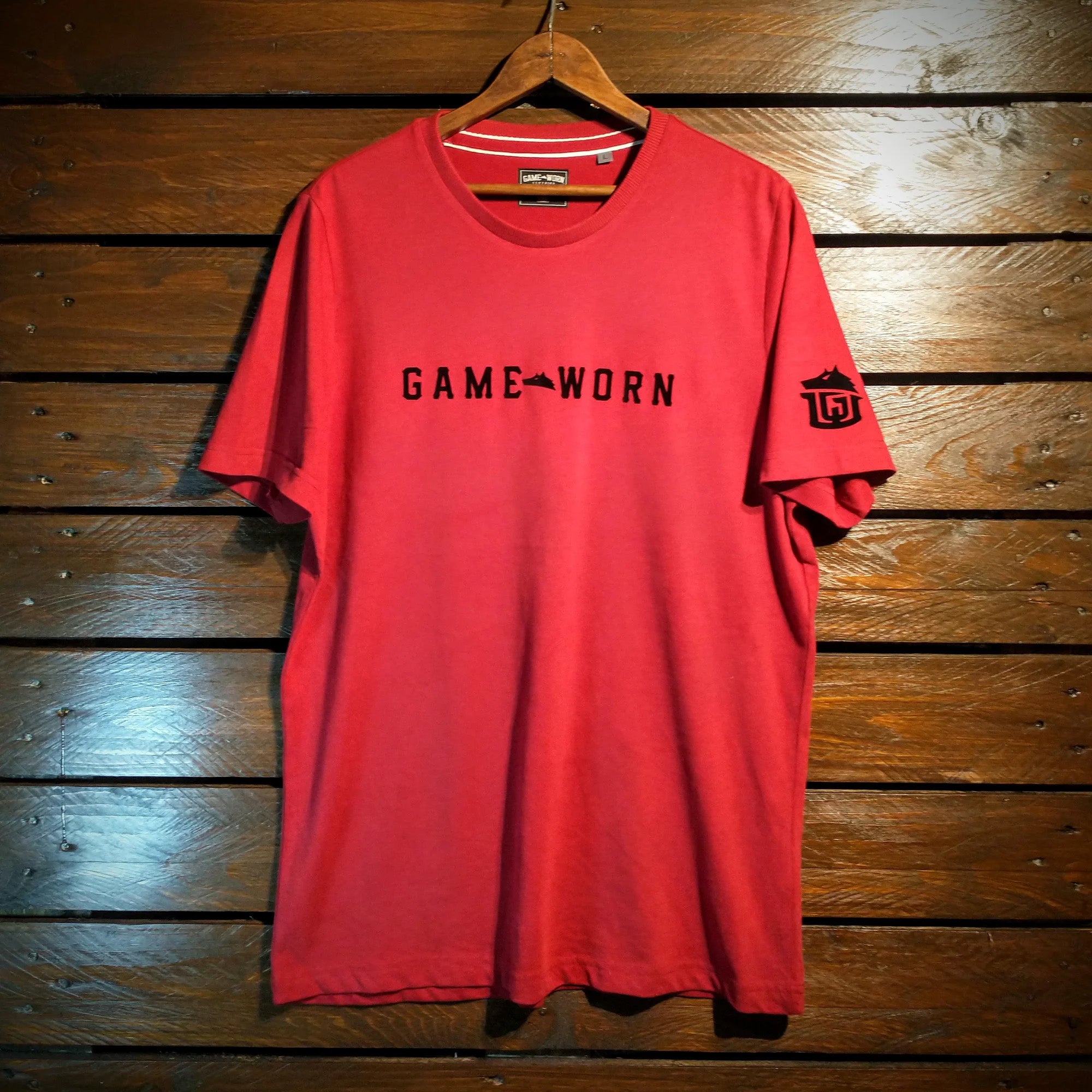 GAME-WORN® Set the Bar T-Shirt  Vintage Red with Black