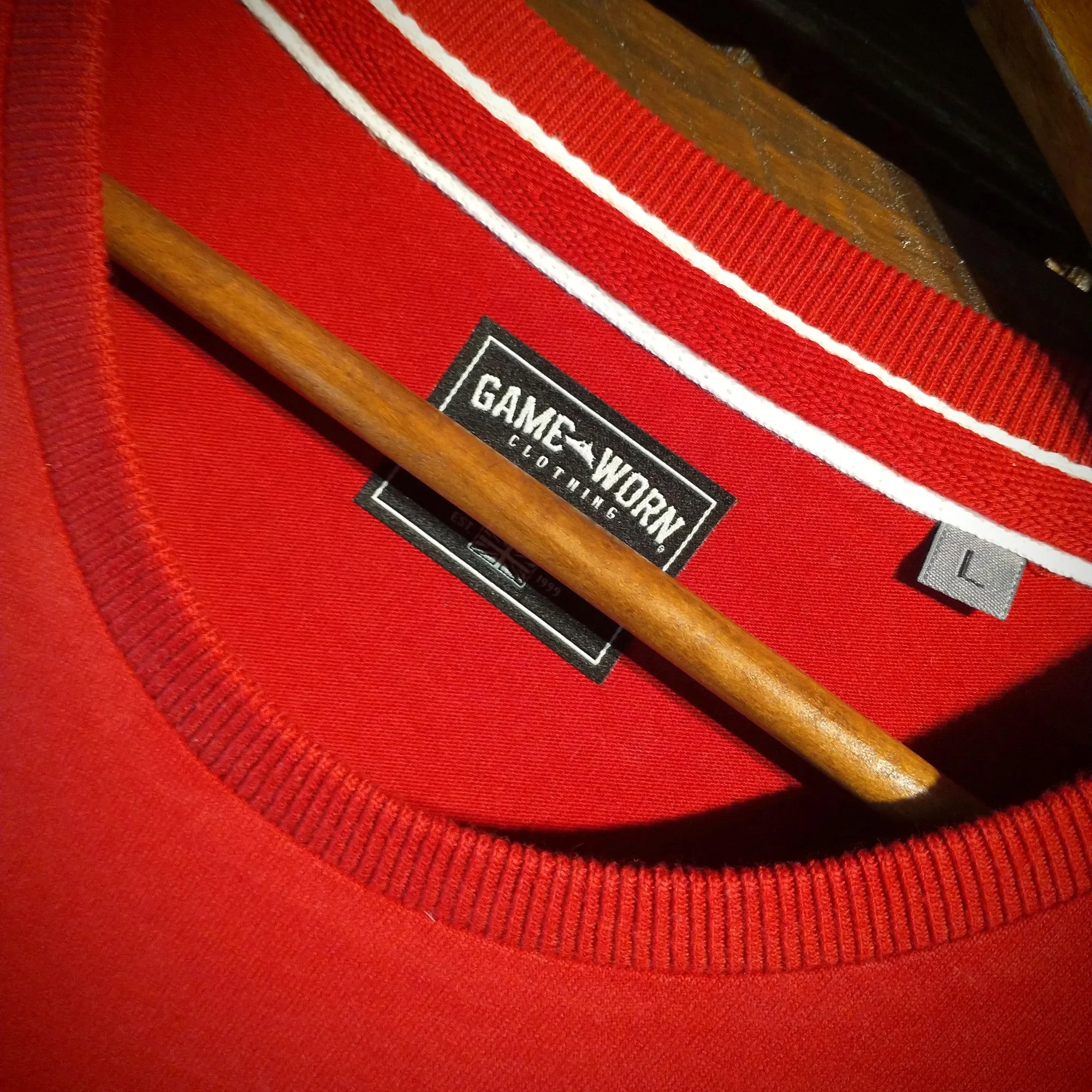 GAME-WORN® Set the Bar T-Shirt  Vintage Red with Black