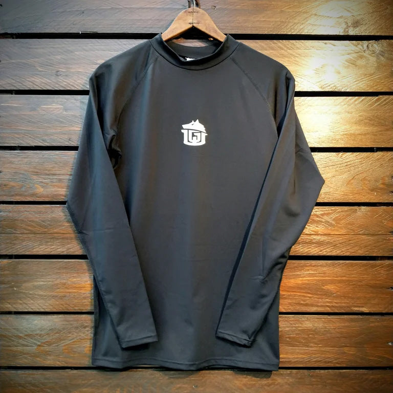 GAME-WORN® Base Layer Top Stealth Black and Gold