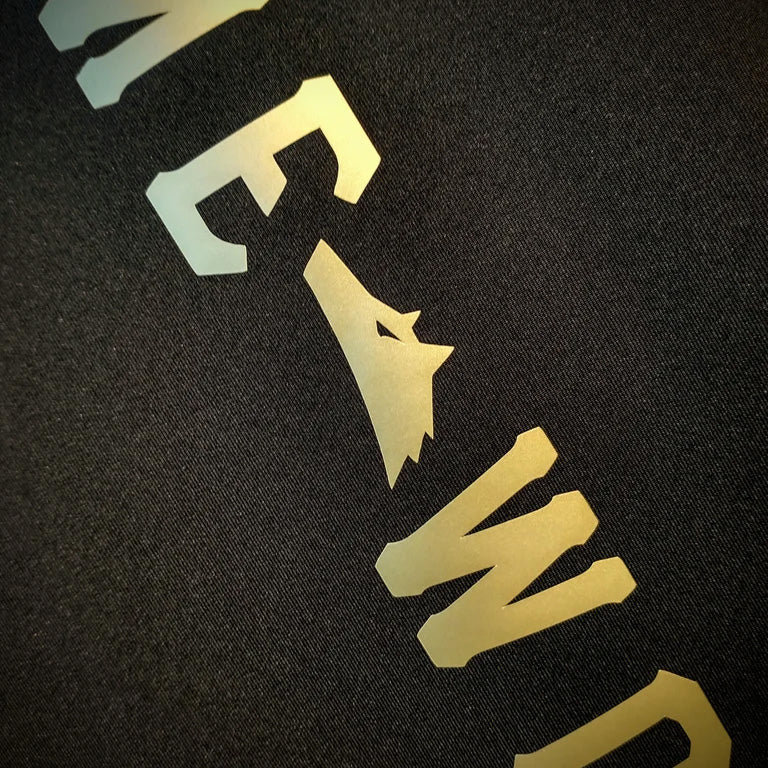 GAME-WORN® Base Layer Top Stealth Black and Gold