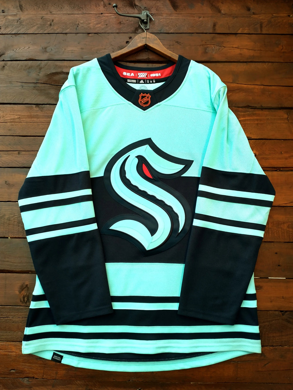 2022-23 Seattle Kraken Reverse Retro One NHL Authentic Adidas Ice Hockey Jersey