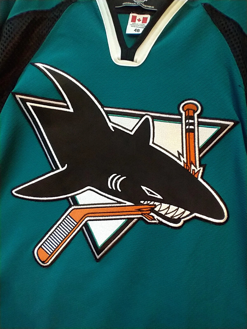 2001-07 San Jose Sharks NHL Authentic KOHO Ice Hockey Jersey