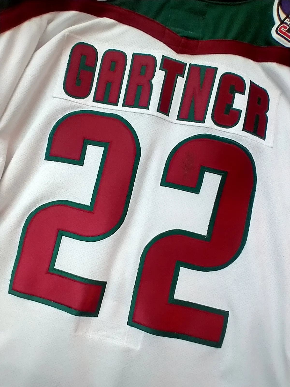 1996-98 Phoenix Coyotes NHL Authentic Starter Ice Hockey Jersey #22 Mike Gartner - Autographed