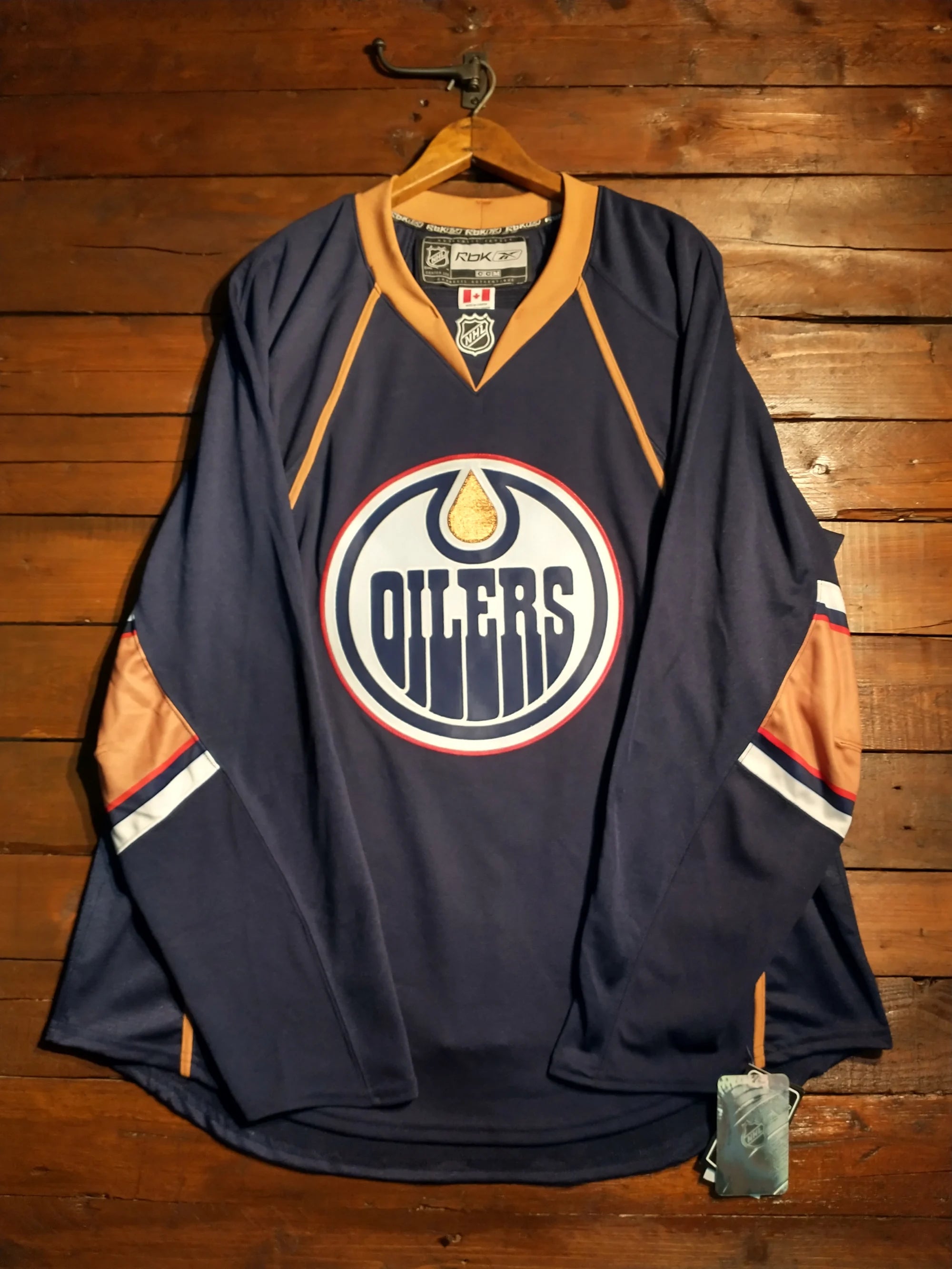 2007-11 Edmonton Oilers NHL Authentic Reebok Ice Hockey Jersey