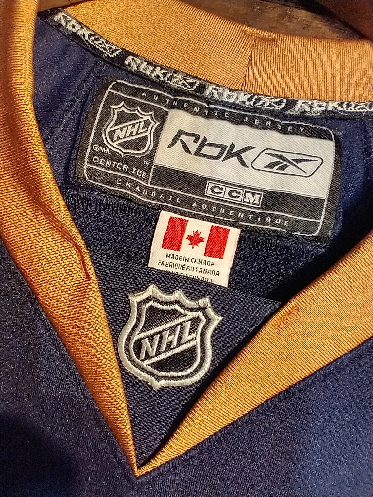 2007-11 Edmonton Oilers NHL Authentic Reebok Ice Hockey Jersey