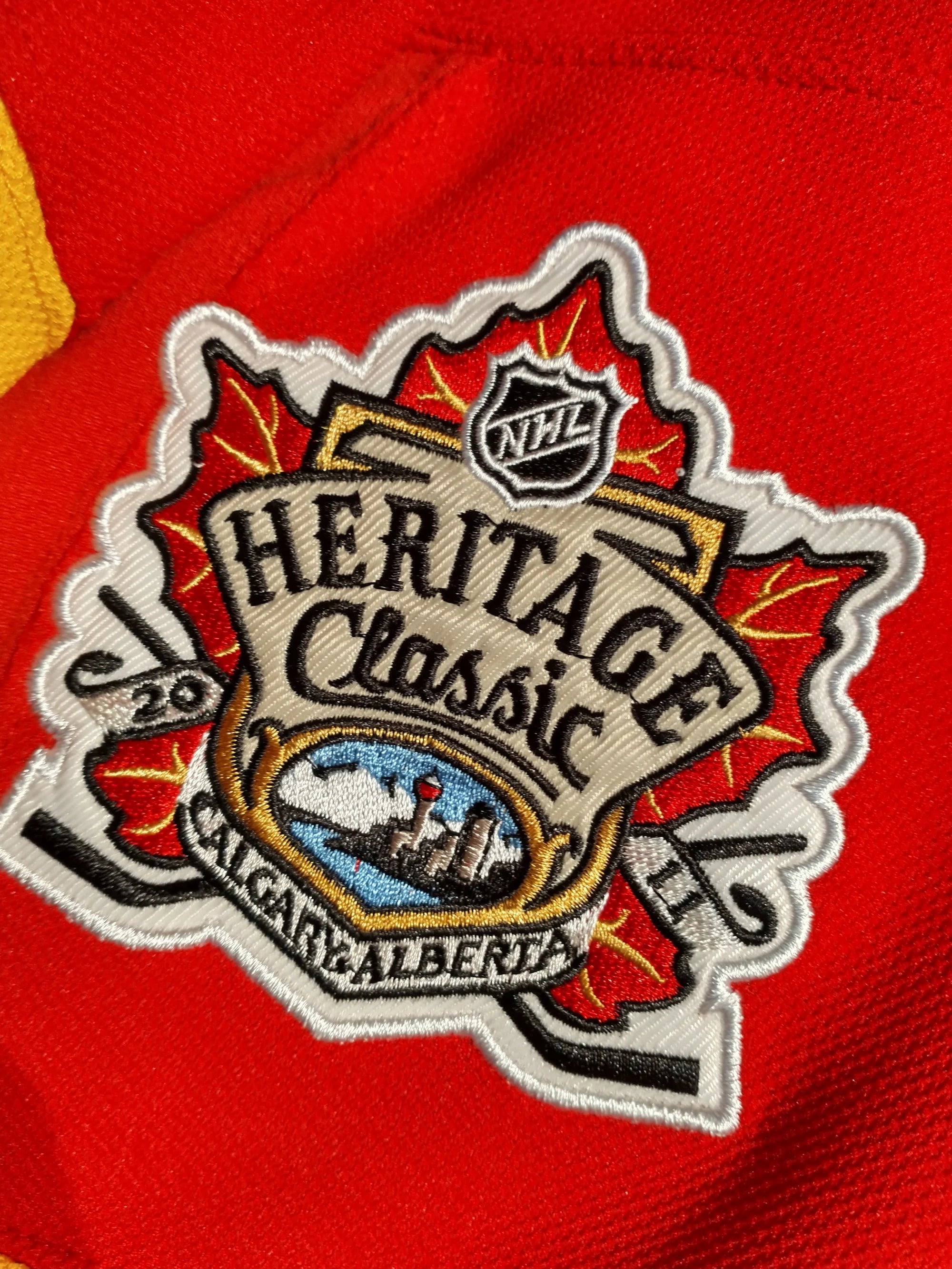 2011 Calgary Flames Jerome Iginla #12 Heritage Classic NHL Authentic CCM Ice Hockey Jersey