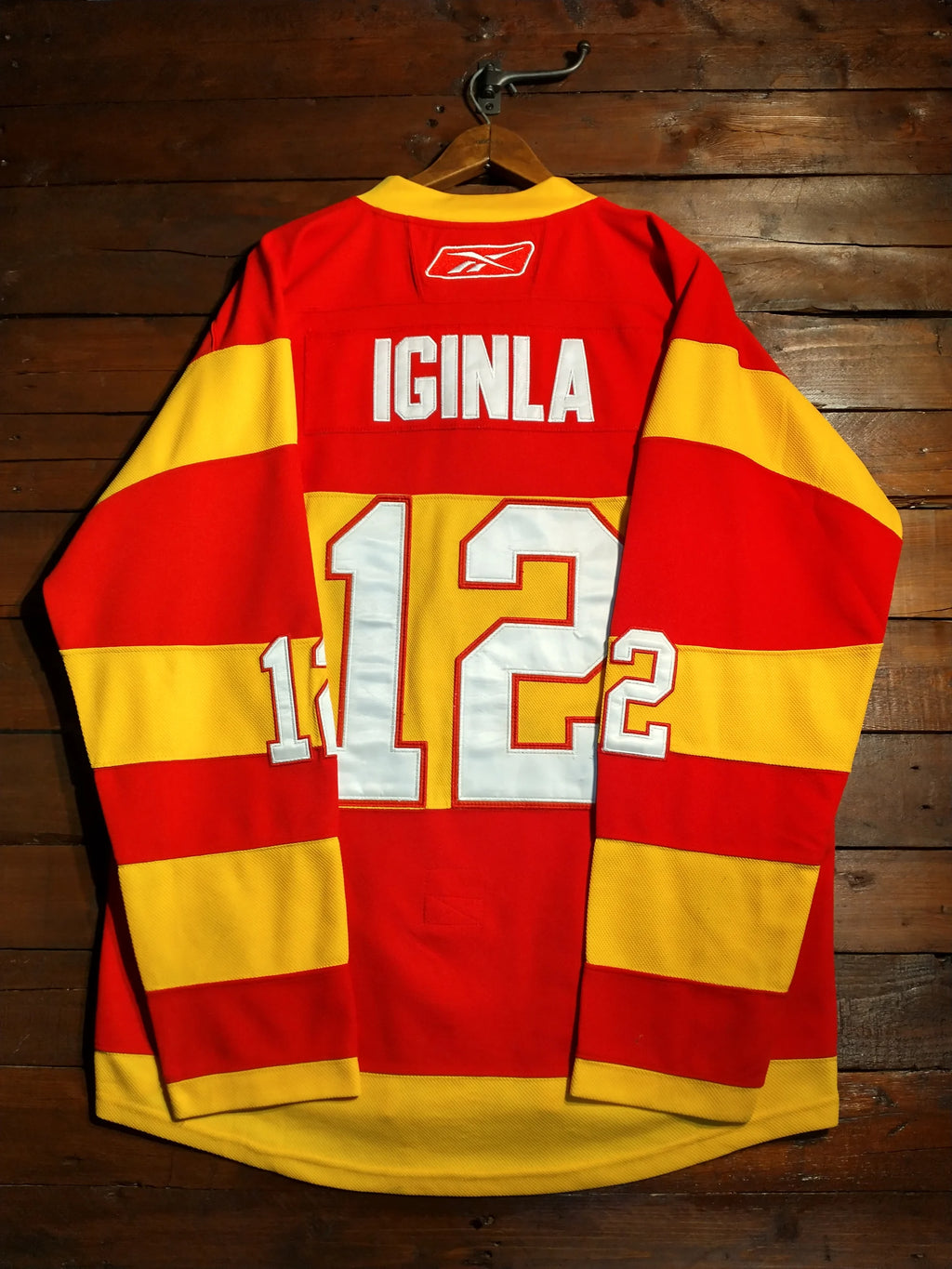 2011 Calgary Flames Jerome Iginla #12 Heritage Classic NHL Authentic CCM Ice Hockey Jersey
