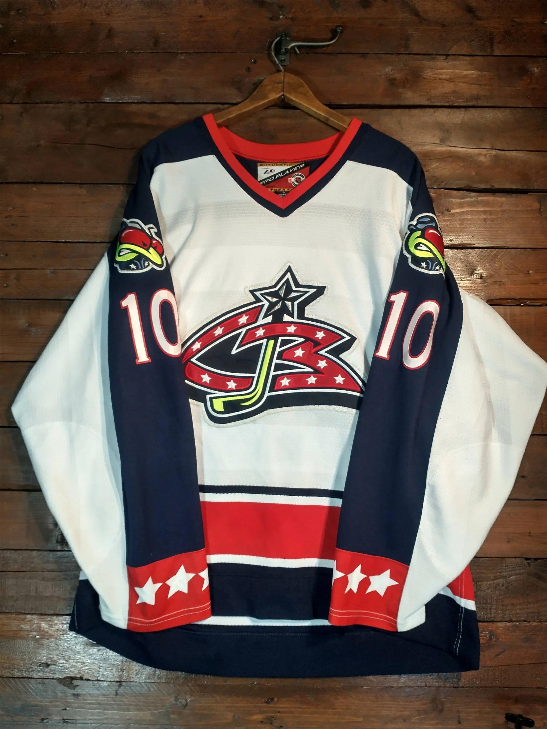 2001-03 Columbus Blue Jackets NHL Authentic Pro Player Ice Hockey Jersey #10