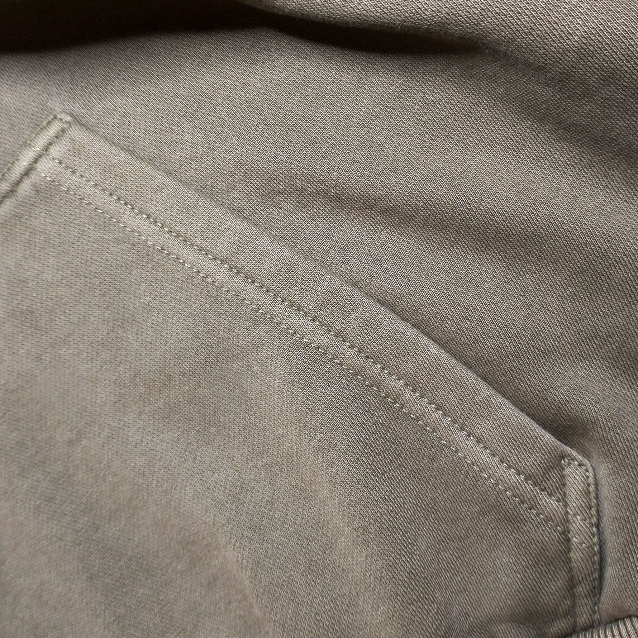 GAME-WORN® Hockey Age Washed Sideline Hoodie - Fatigue Khaki and Black
