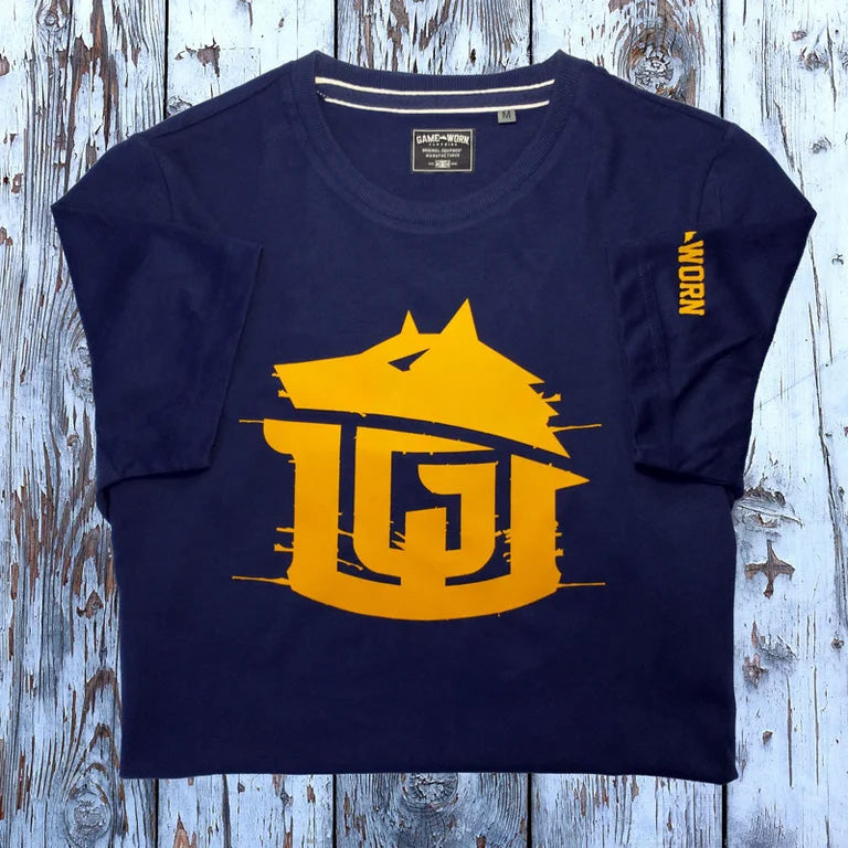 GAME-WORN® T-Shirt G-W Print Vintage Navy/Gold