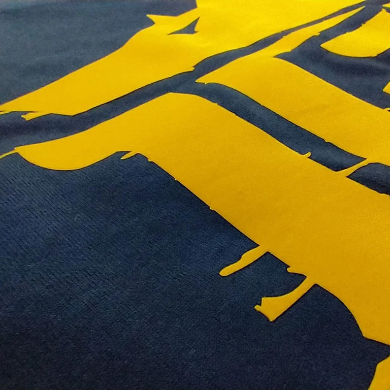 GAME-WORN® T-Shirt G-W Print Vintage Navy/Gold