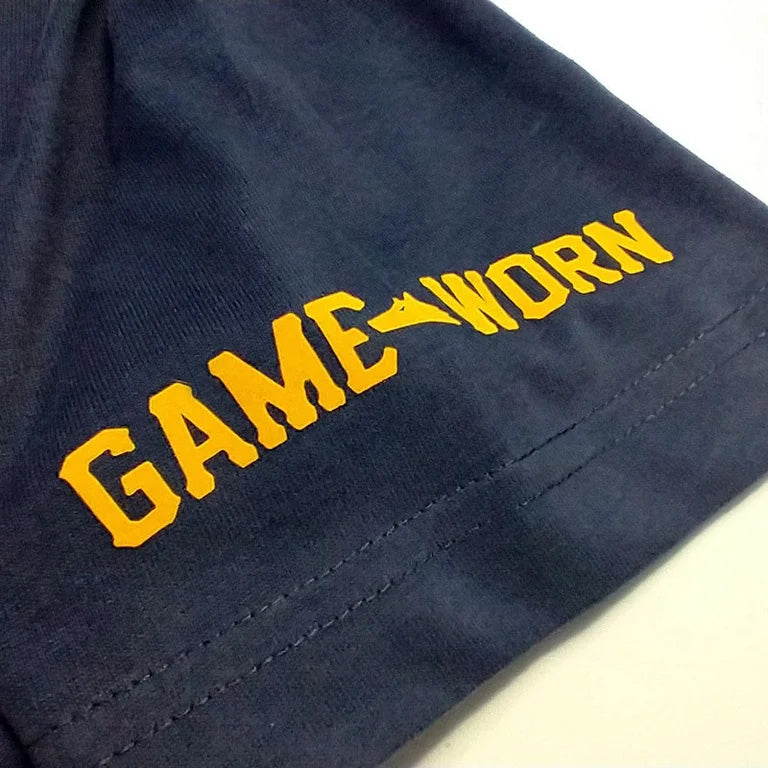 GAME-WORN® T-Shirt G-W Print Vintage Navy/Gold