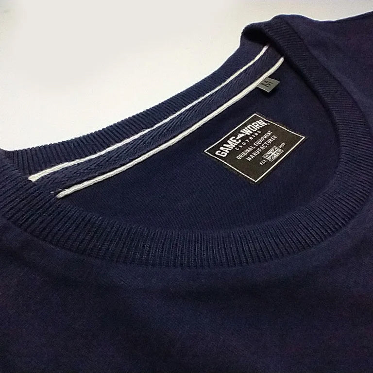 GAME-WORN® T-Shirt G-W Print Vintage Navy/Gold